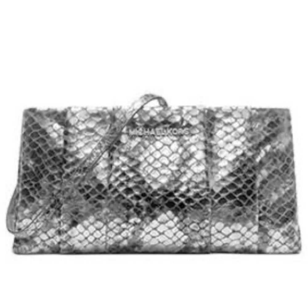 Michael Kors silver snake bag